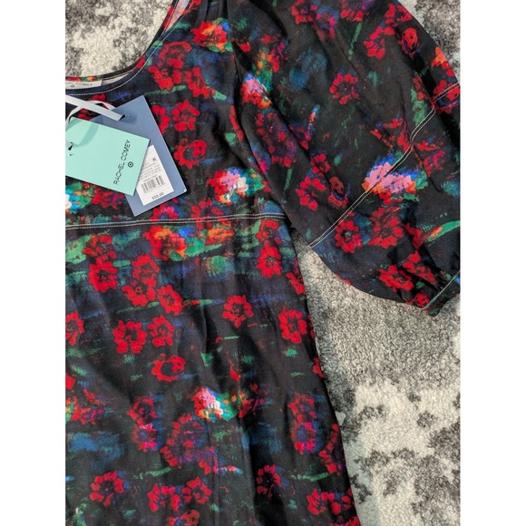 Women's Floral Print 3/4 Sleeve Dress‎  Rachel Comey 6 W/Pockets - Picture 2 of 9